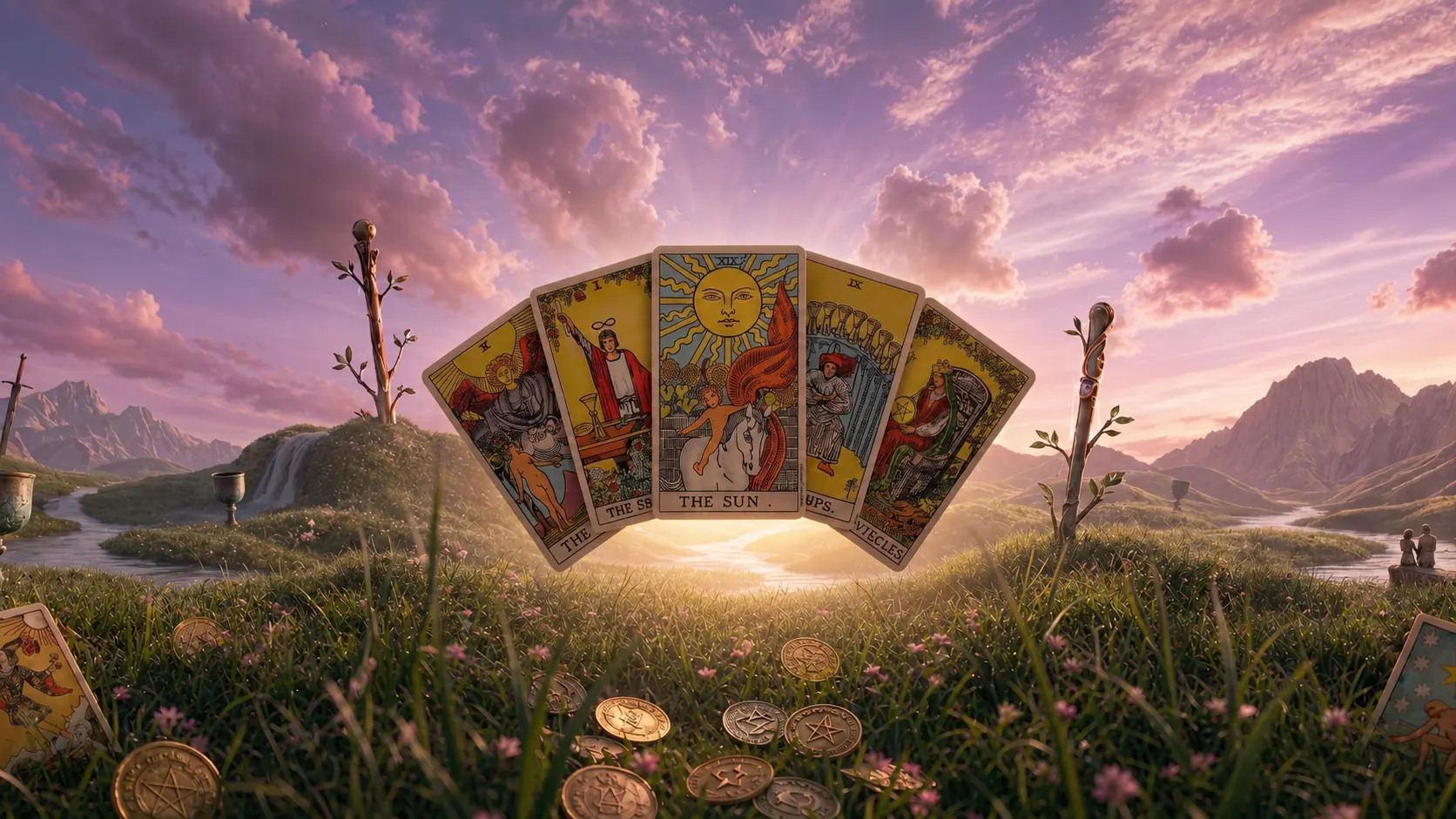 Karty tarota Auressa Tarot – dyskretny rozkład tarota online