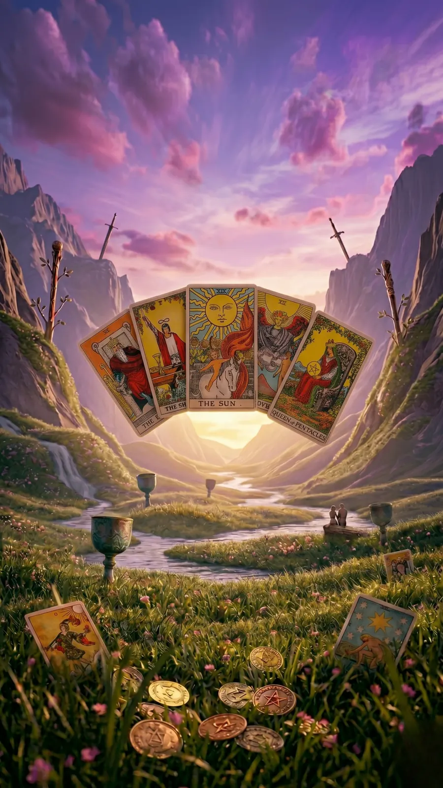 Karty tarota Auressa Tarot – dyskretny rozkład tarota online